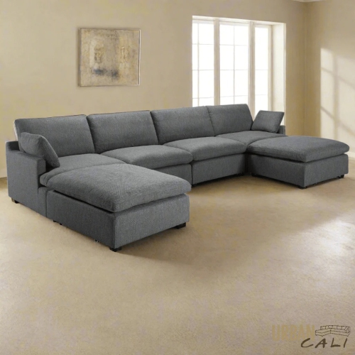 Urban Cali Long Beach Modular U-Shaped Sectional Sofa