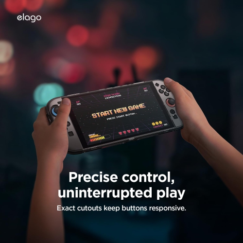 elago Clear PC Case Compatible with Nintendo Switch 2, Hard PC Shell Cover, Shock Resistant, Full Body Protection, Comfortable Grip, Anti-Scratch