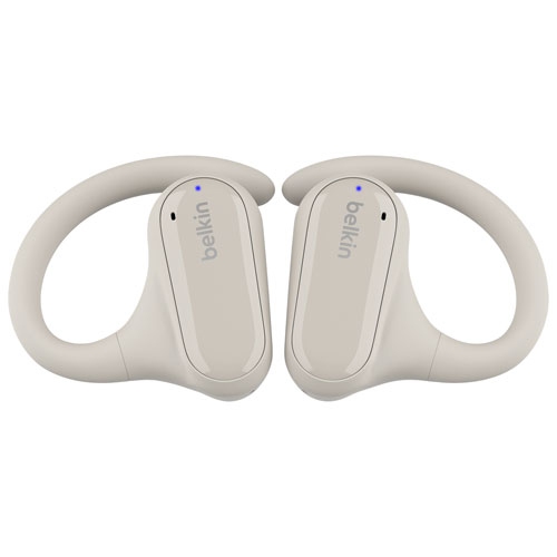 Refurbished Belkin SoundForm ClearFit Open-Ear True Wireless Earbuds - Sand