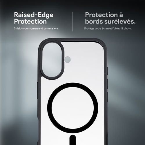 Étui rigide ajusté Velocity d'Incipio avec MagSafe pour iPhone 17 - Noir/Transparent