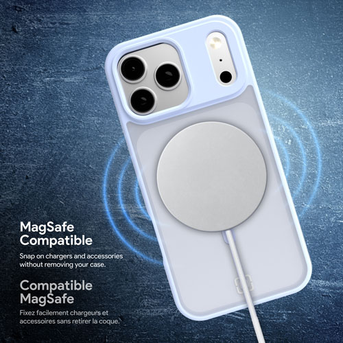 Étui rigide ajusté Velocity d'Incipio avec MagSafe pour iPhone 17 Pro Max - Bleu pâle