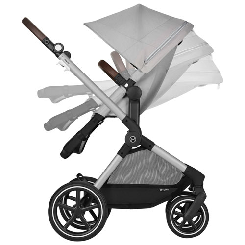 Poussette convertible EOS Lux de Cybex - Gris lave/Cadre argenté