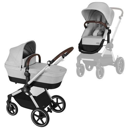 Poussette convertible EOS Lux de Cybex - Gris lave/Cadre argenté