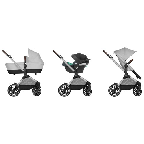Poussette convertible EOS Lux de Cybex - Gris lave/Cadre argenté