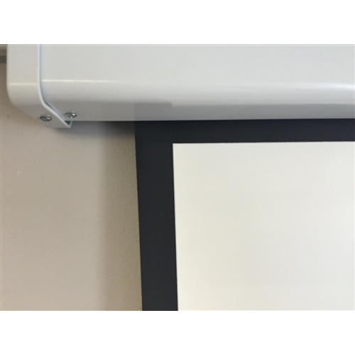 100-Inch Electric Projector Screen – Motorized Matte White Fiber Screen with Remote & Wall Control | 16:9 Indoor Home Theatre Display