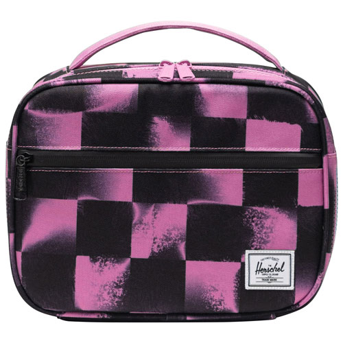 Boîte à lunch Pop Quiz de Herschel - Carreaux au pochoir mauve opéra