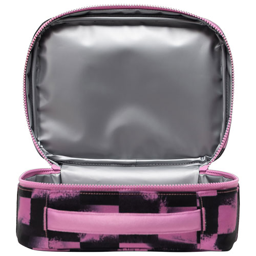 Boîte à lunch Pop Quiz de Herschel - Carreaux au pochoir mauve opéra