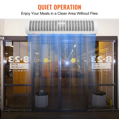VEVOR 48" Commercial Indoor Air Curtain Super Power 2 Speeds 1650CFM, Wall Mounted Air Curtains for Doors, Over Door Fan with Heavy Duty Limit