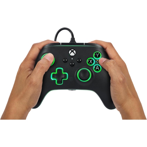 OpenBox PowerA Advantage Wired Controller for Xbox Series X|S with Lumectra - Black