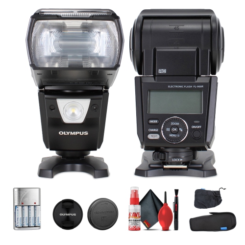 Ensemble avec flash électronique FL-900R d'Olympus