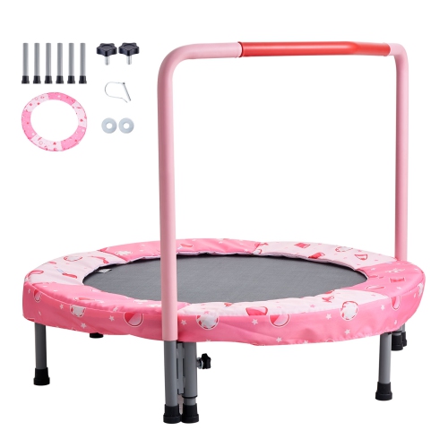 VEVOR 36" Kids Trampoline,3FT Indoor Outdoor Trampoline,Mini Trampoline with Handle,Rebounder Trampoline for Toddlers, Birthday Gift for 3+ Years