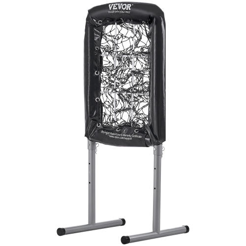 VEVOR 9 Hole Baseball Net, 21"x29" Softball Baseball Training Equipment for Hitting Pitching Practice, Height Adjustable with Strike Zone & 4 Ground