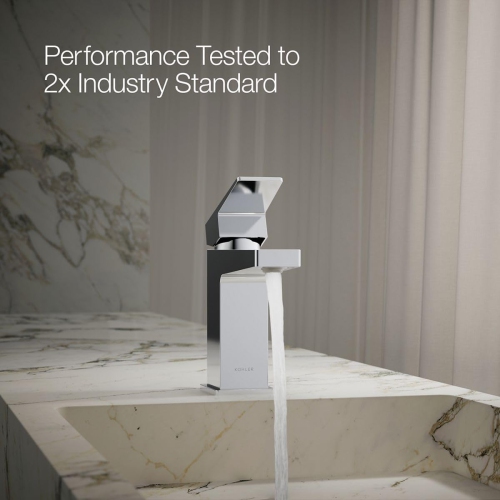 KOHLER K-99760-4-CP Honesty Single Control Lavatory Faucet, Polished Chrome
