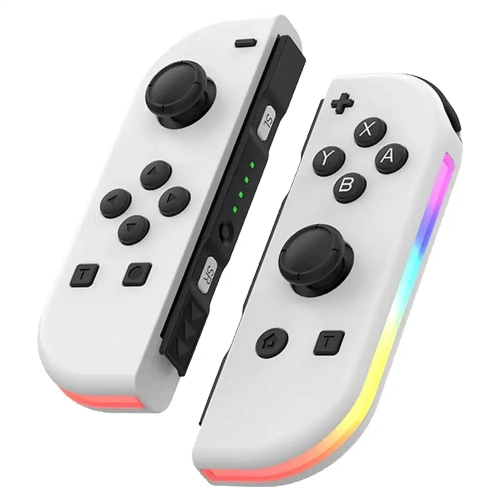Nintendo Switch JOYCON Bluetooth controller NS game left and right wireless RGB lighting small controller with 6-axis gyroscope, suitable for all