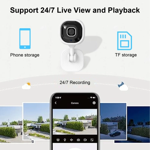 Caméra A3, caméra de sécurité Wi-Fi à distance 1080P, alarme de surveillance d'interphone intelligent HD vision nocturne, équipement de vision