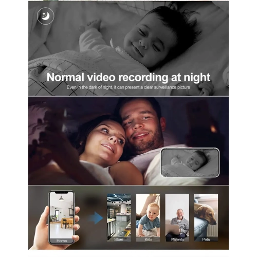 Caméra A3, caméra de sécurité Wi-Fi à distance 1080P, alarme de surveillance d'interphone intelligent HD vision nocturne, équipement de vision