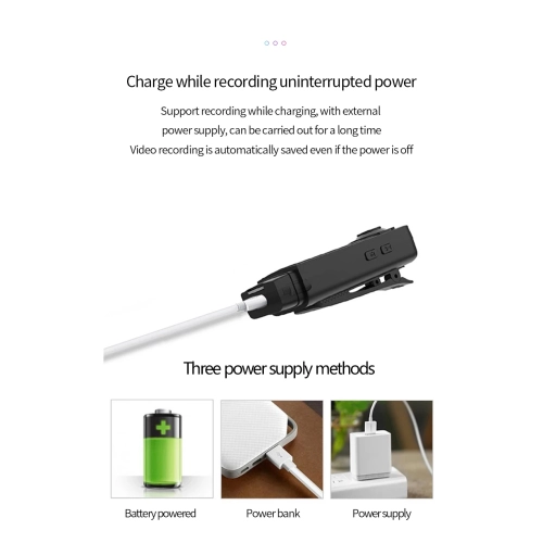 Caméra HD A18, caméra arrière 1080p avec vision nocturne, caméra d'enregistrement de conférence, enregistreur de conférence portatif