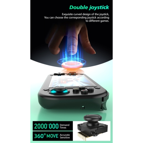 New R43s handheld game console large screen portable retro nostalgic open source handheld PSP arcade joystick without card white