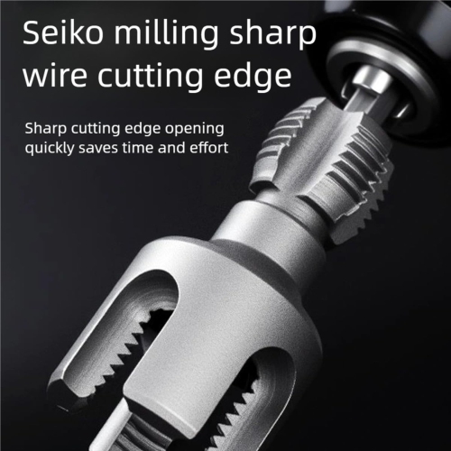 2-Pack All-In-One Internal and External Pipe Threading Tools, 1/2" 3/4" Water Pipe Thread Drill Bits, Suitable for PP/RP/PE Pipes