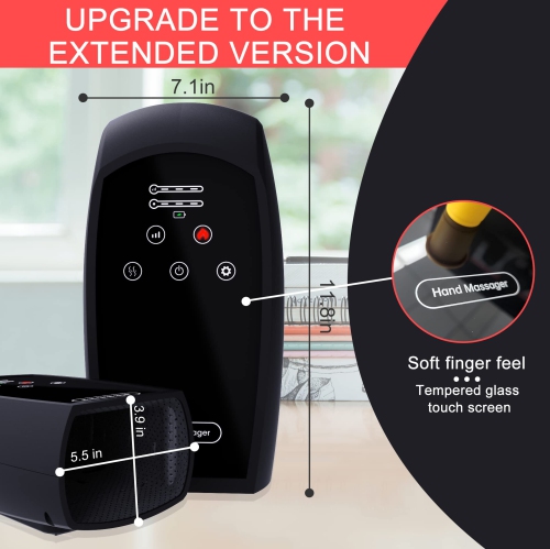Heating and Pressure Cordless Hand Massager for Relaxing Hand Fatigue and Pain Relief