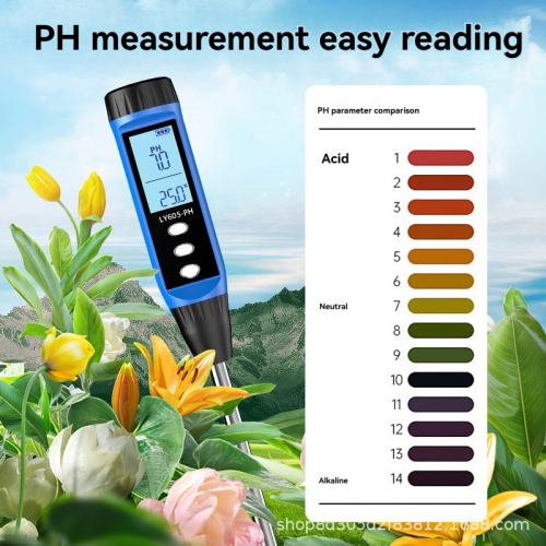 Soil pH and temperature two-in-one detector, high-precision water-soluble fertilizer rapid detection, more efficient planting