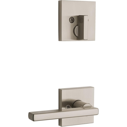 Weiser Camino and Halifax Entry Lever Featuring SmartKey, Satin Nickel
