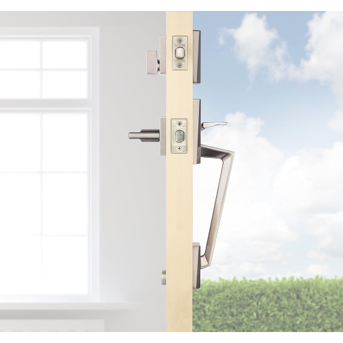 Weiser Camino and Halifax Entry Lever Featuring SmartKey, Satin Nickel