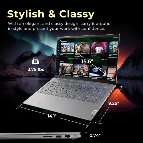 Lenovo ThinkBook 15 G3 15.6" FHD Laptop - AMD Ryzen 5 5500U - 16GB DDR4 - 512GB PCIe SSD - Windows 11 Pro - Gray by LENOVO - Refurbished condition - Image 6
