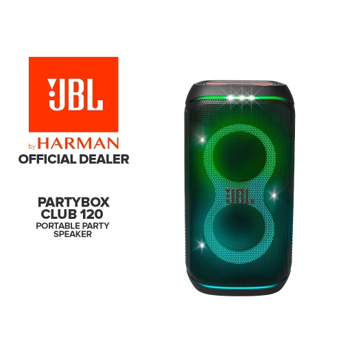 JBL PartyBox Club 120 Portable party speaker(Black) +JBL Party Light Stick-Bundle