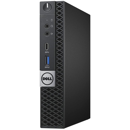 Refurbished - Dell OptiPlex 7050 Micro MFF Desktop PC - 24" Inch FHD Monitor, Core i7-6700T, 16GB DDR4 RAM, 256GB SSD, Wi-Fi, BT, Keyboard & Mouse,