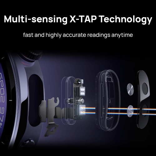 HUAWEI Watch 5, 46mm Smartwatches, Multi-Sensing X-TAP Technology, Spherical Sapphire Glass, Two Battery Modes, Intuitive Smart Gestures, Compatible