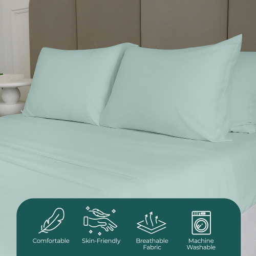 Beddora Lightweight 85 GSM Sheet Set – Breathable, Wrinkle-Resistant, Quick-Drying