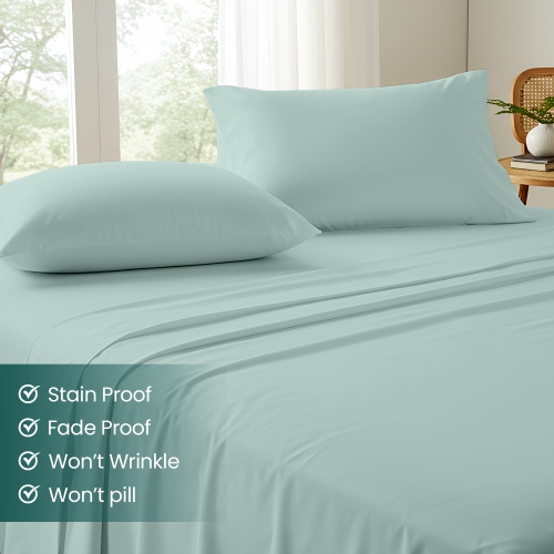 Beddora Lightweight 85 GSM Sheet Set – Breathable, Wrinkle-Resistant, Quick-Drying
