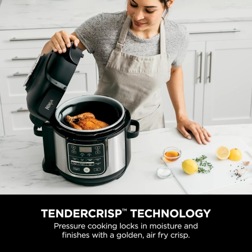 Refurbished - Ninja Foodi XL Pressure Cooker, 8 Quart Air Fryer, 10-in-1 Multi-Cooker, Ceramic Nonstick, TenderCrisp Technology, OS405
