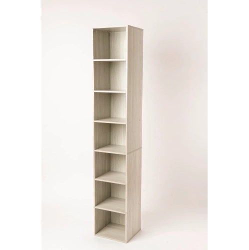 Elegant 7-Shelf Corner Bookcase Organizer