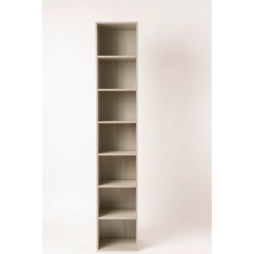 Elegant 7-Shelf Corner Bookcase Organizer