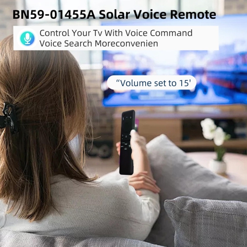 Solar Charging TV Remote Control, BN59-01455A Voice Remote Control Replacement for Samsung TV
