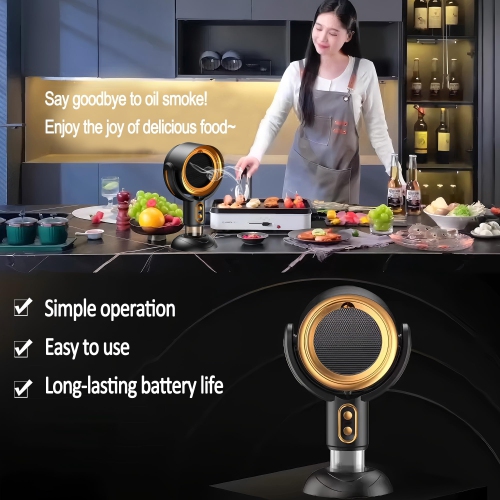 Smoke Fan for Smoking Indoors, Portable Detachable Range Hood, Smoke Purifier for Indoor Barbecue
