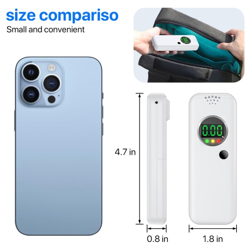 Alcohol Tester, Portable Alcohol Breathalyzer with LCD Digital Display for Home and Party Use