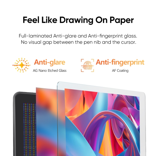 Tablette à dessin 21&nbsp;po 5 K QHD avec stylet pression écran 16384 Pen et clavier sans fil ACK05