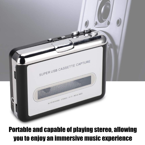Cassette Tape Player – Portable Tape Player Convert Cassette Tape Recorder to MP3 Format, Compatible with Laptops