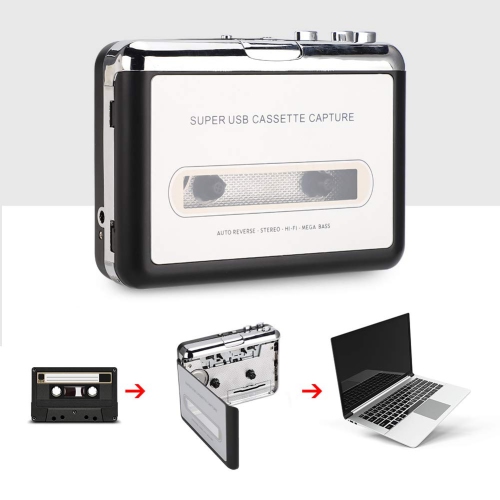 Cassette Tape Player – Portable Tape Player Convert Cassette Tape Recorder to MP3 Format, Compatible with Laptops