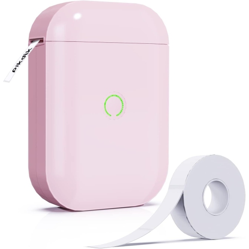 THE WAY  Portable Bluetooth Label Printer Thermal Mini Label Machine Label Strip Sticker Self-Adhesive Printer E-Commerce Half Inch Label Machine