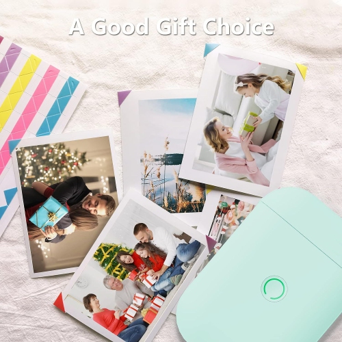 Portable Bluetooth Label Printer Thermal Mini Label Machine Label Strip Sticker Self-adhesive Printer E-commerce Half Inch Label Machine Office