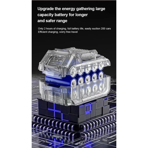 Mini car and home dual-purpose 6000Pa vacuum cleaner, portable wireless charging handheld car vacuum cleaner - [brushless] lithium battery storm