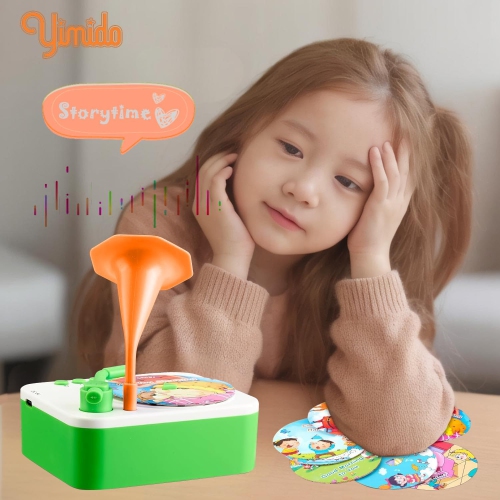 Children's phonograph 96 cards children's learning machine puzzle card story machine record player helps children develop language while having fun