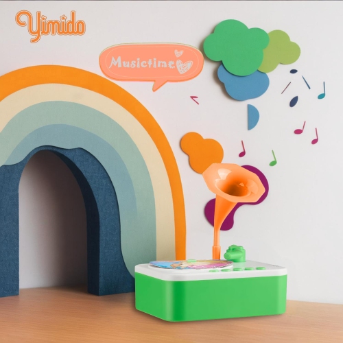 Children's Phonograph 96 Cards Children's Learning Machine Educational Card Story Machine Record Player Helps Children Develop Language While Having