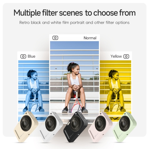 Digital Camera, 2.4 Inch HD Screen with 16x Zoom and Image Shake, Anti-Shake, Wide Angle, Macro, Compact Portable Photography Camera for Boys Girls