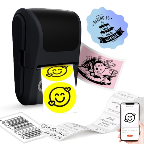 Image 1 de 7.. Mini Thermal Label Printer Portable Printer List Name Classification Identification Clothing Label Printer Suitable for Small Business, Mailing,