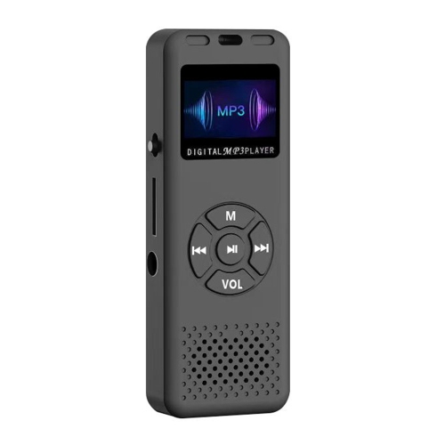 MP3/MP4 player with screen, Bluetooth voice recorder, FM music player, novel listening, mini radio HiFi sound quality - 8GB black